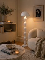 Lampadaire LED nordique — lampe de chevet et salon, abat-jour champignon coloré