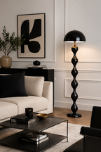 Lampadaire LED nordique — lampe de chevet et salon, abat-jour champignon coloré